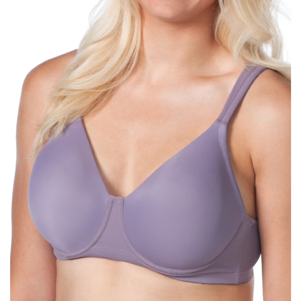 Leading Lady Purple‎ Full Figure Seamless Padded Wire Free T-Shirt Bra Size 36D